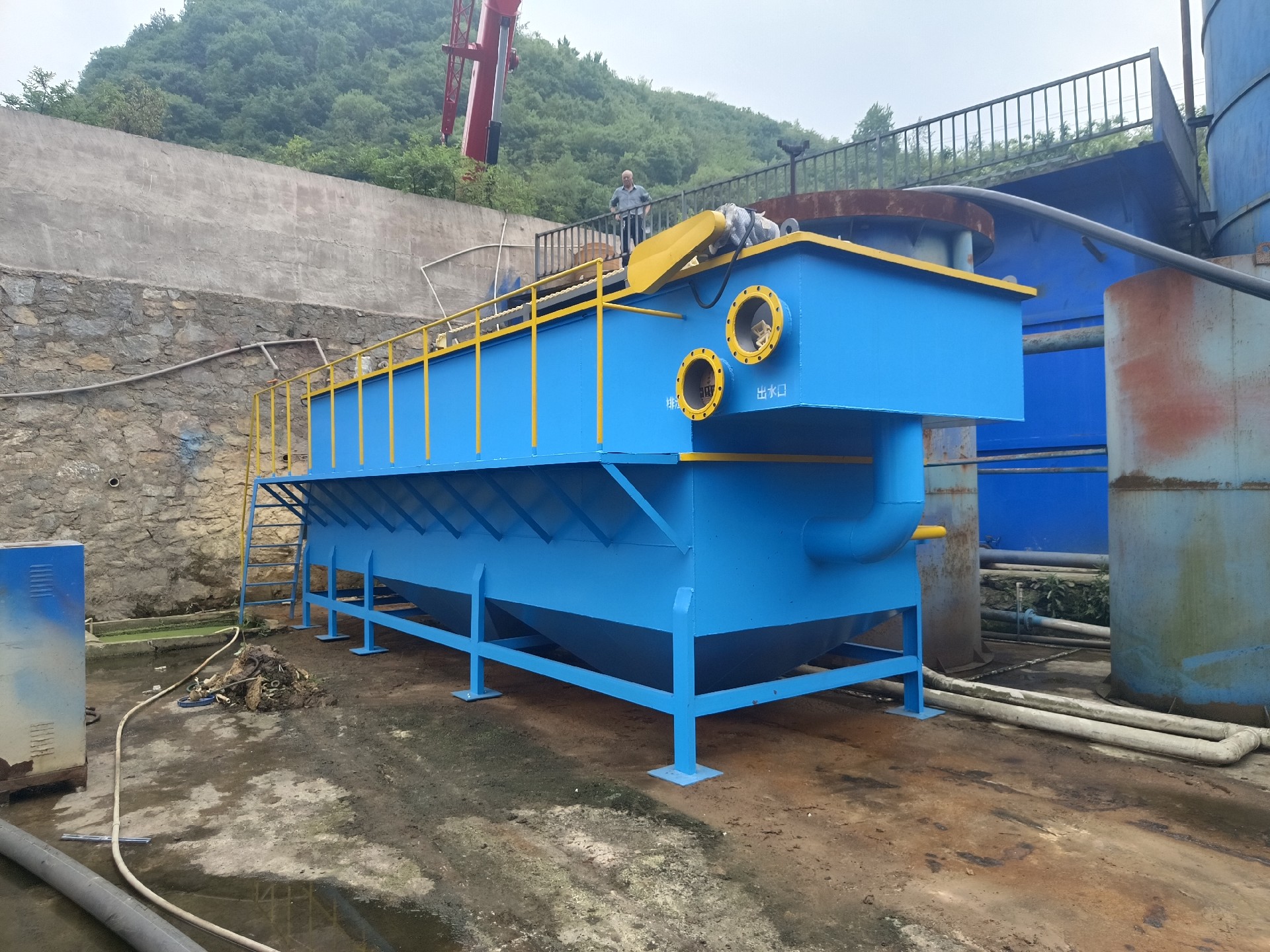 氣浮機，高效氣浮機，溶氣氣浮機，氣浮機安裝現(xiàn)場